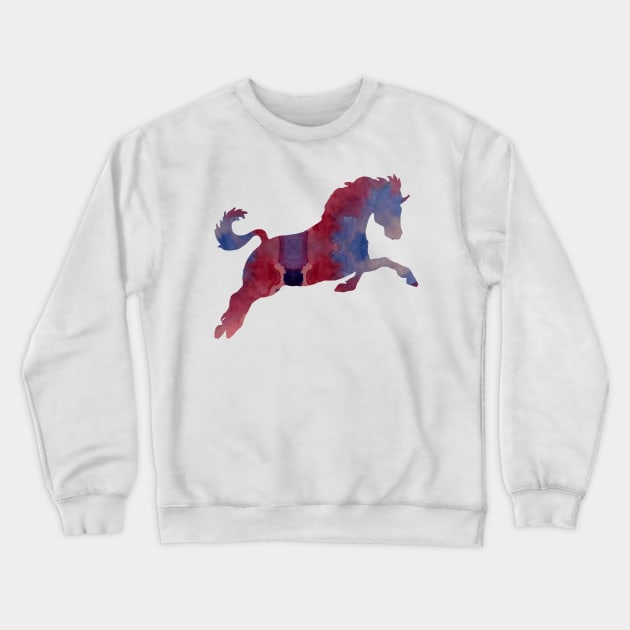 Horse Crewneck Sweatshirt by BittenByErmines